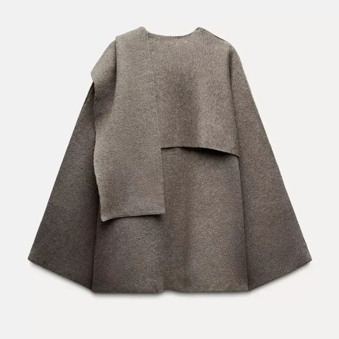 Casual Winter Styling with Avalith Cape Coat