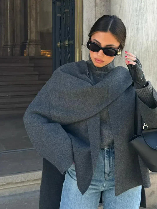 Avalith Cape Coat Front View