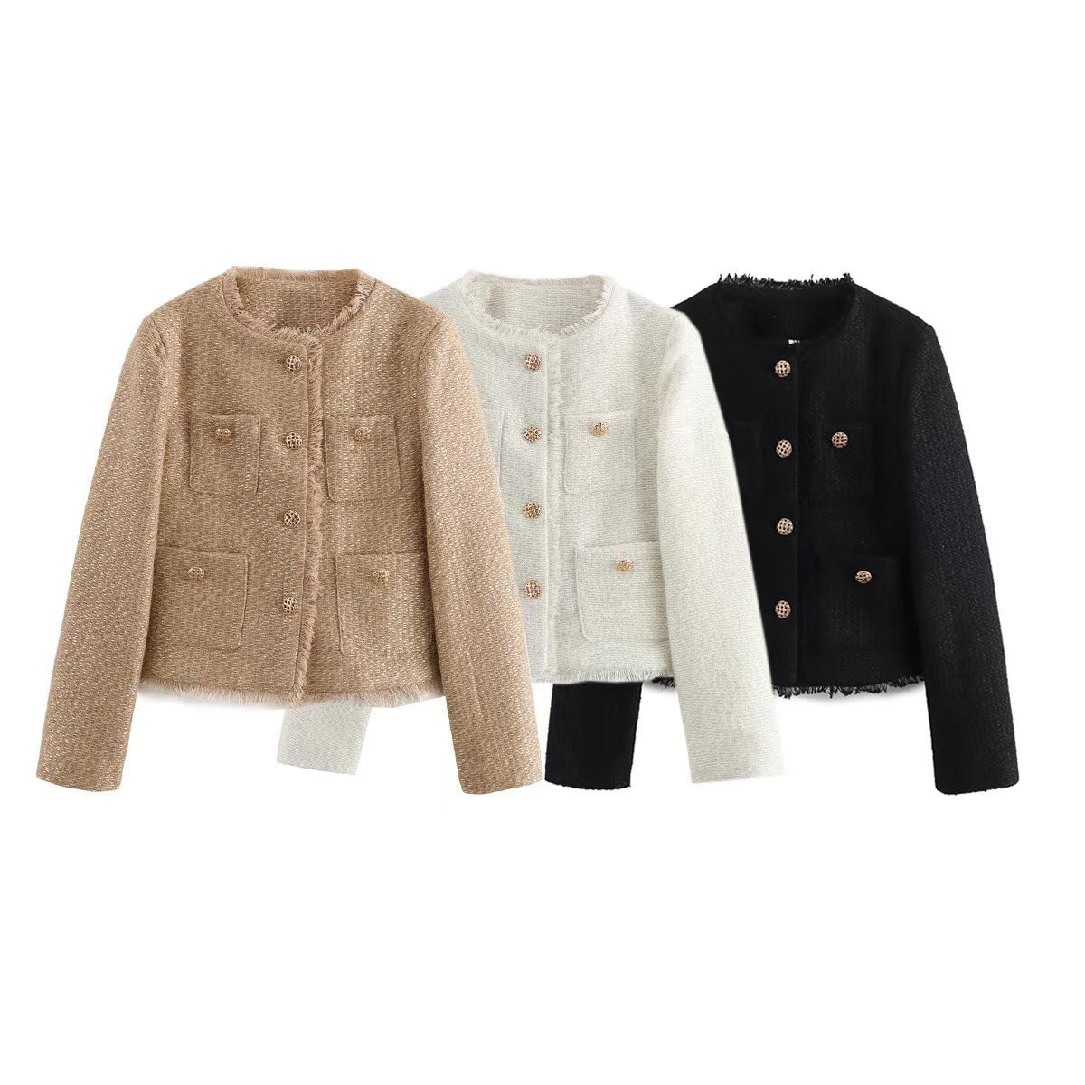 Winter Outfit Layering with Tweed Jacket