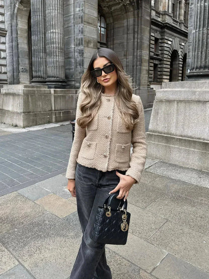 Side View of Anne Fleur Tweed Jacket