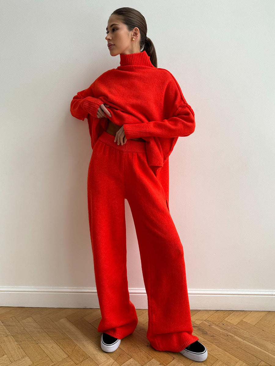 Trendy Winter Look with Aryndel Knitted Set