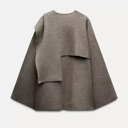 Casual Winter Styling with Avalith Cape Coat