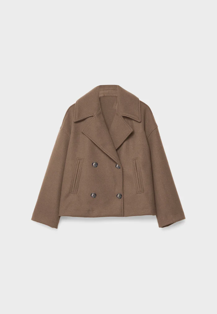 Side View of Cyrisse Designer Coat