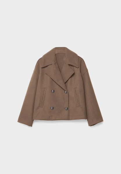 Side View of Cyrisse Designer Coat